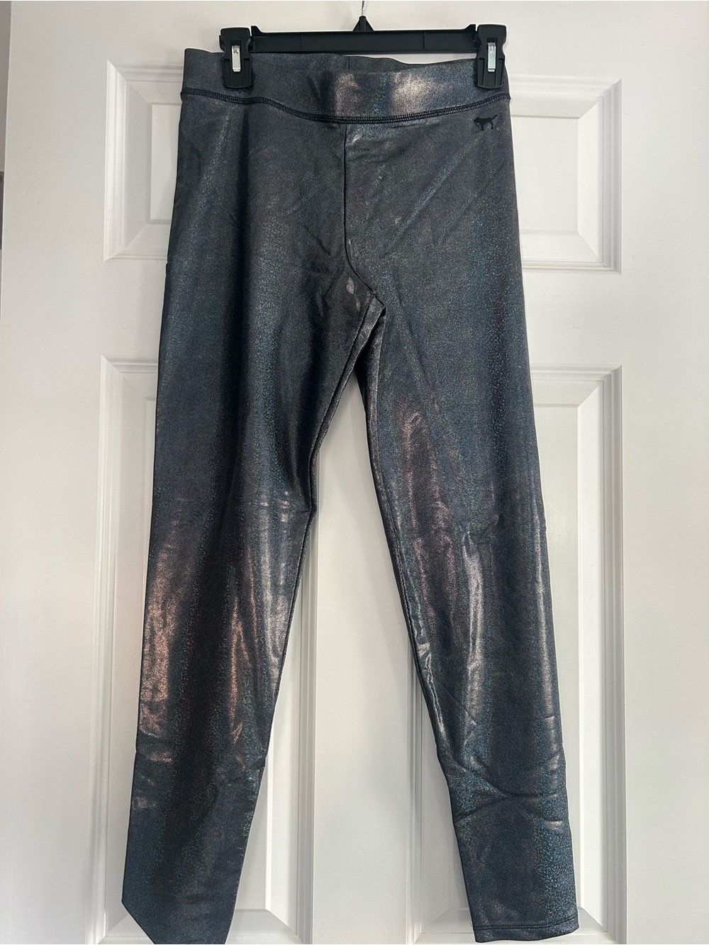 Victoria's Secret Metallic Black Jogger Leggings
